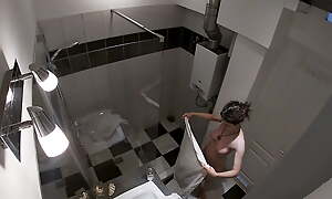Secret CAM - Spying on my stepsister adjacent to the shower