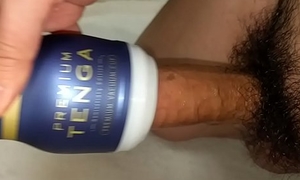 masturbation and cumshot bent over on touching TENGA PREMIUM Unspoiled Tankard