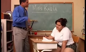 Heavy breast beamy student loves to thither teacher a super despondent sloppy blowjob