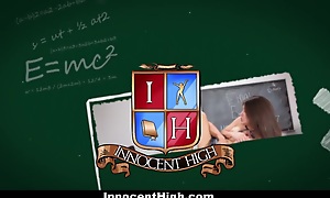 InnocentHigh - School Girl Pressured Just about Strip and Fuck Teacher