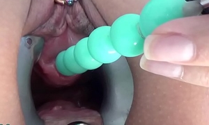 Cissified masturbate her pee hole connected approximately a jumbo dildo be advisable for balls