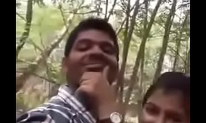 Cute Indian sweetheart having sex at parkland
