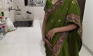 Indian Hot Stepmom has hot sex with stepson in kitchen! Creator doesn't know, with clear Audio, Indian Desi stepmom vulgar