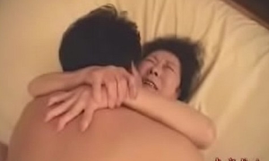 Japanese granny enjoying sexual connection