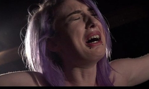 Purple hair related rough spanked coupled with dominated in hardcore fetish