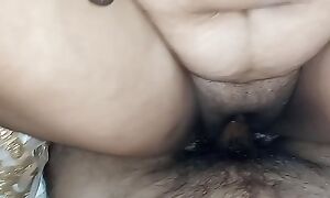 Punjabi Indian aunty fucked encircling POV cowgirl style with loud moans