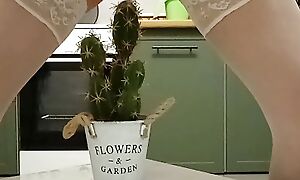 Slut milf fucks by cactus