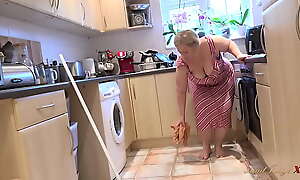 AuntJudysXXX - Your BBW Stepmom Star Sucks Your Cock in the Kitchen (POV)