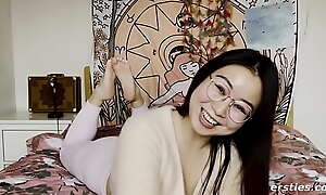Ersties: Cute Chinese Girl Was Big-busted Happy Back Make a Masturbation Video For Us