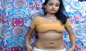 Exotic Indian abstruse took not present her panties to masturbate, after she showed us her breast