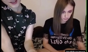 Four college girls more dicks suck each other on trans cam show
