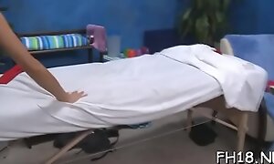 Unconforming massage sex clip